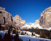 Cross country skiing, Dolomites