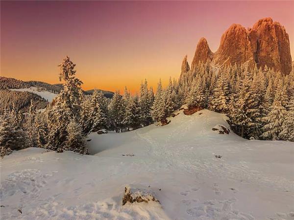 Transylvania winter walking & snowshoeing vacation