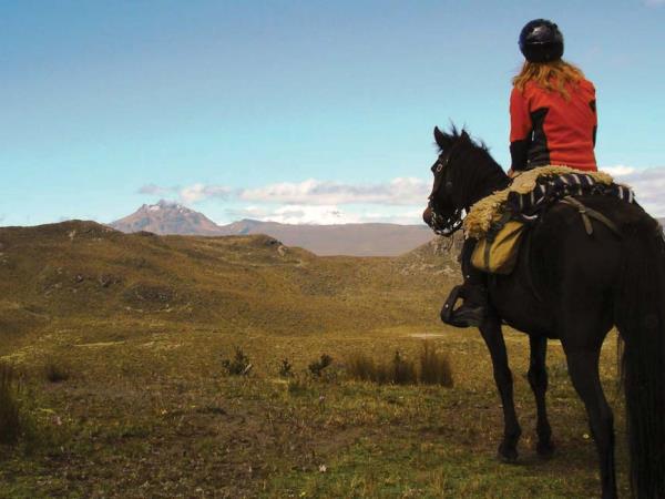 Horse riding in Ecuador
