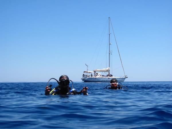 Liveaboard diving and sailing vacation in Greece