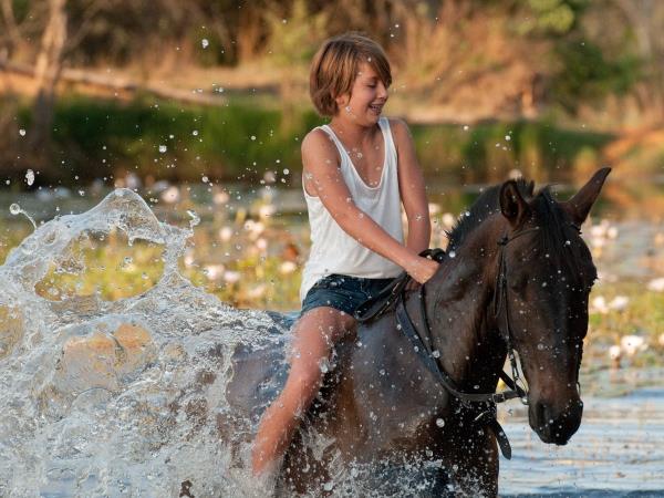 Family horse riding vacation in South Africa