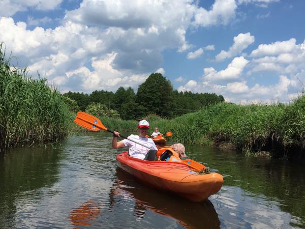 Family canoeing holiday in Poland
