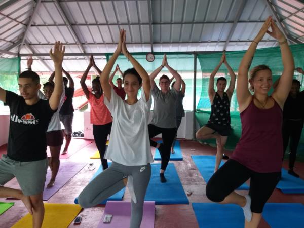 Yoga in India and volunteering vacation