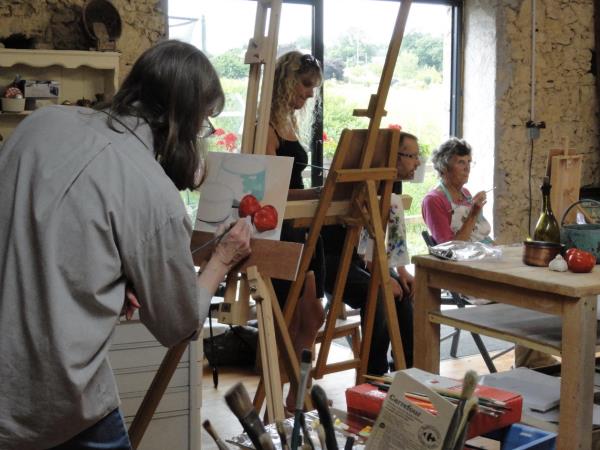 Art holiday in France, acrylic & oils