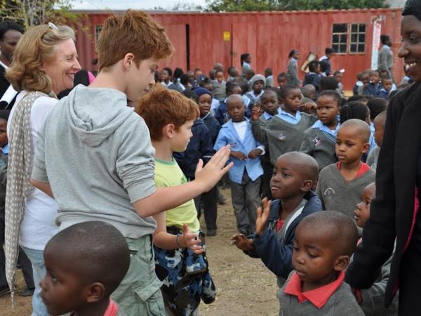 Family volunteering and safari vacation, South Africa