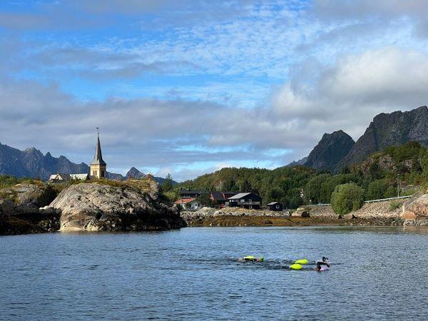Lofoten swimming vacation in Norway