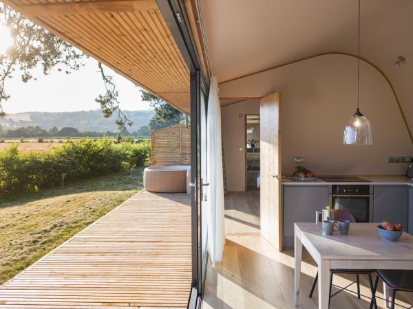 Luxury glamping pods in Hereford, UK