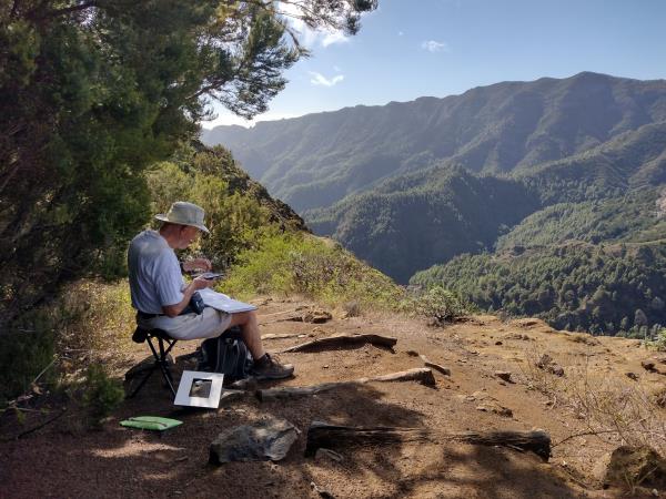 La Gomera painting holiday in Canary Islands