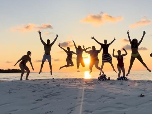 Maldives swimming vacation