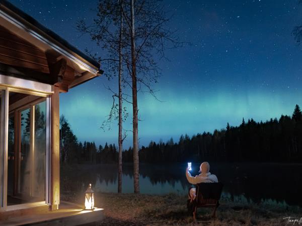 Finland wilderness cabin and activities vacation