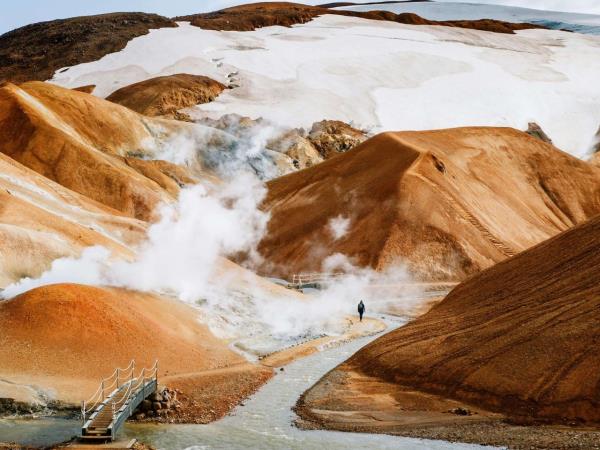 Iceland highland walking vacation, waterfalls & hot Springs