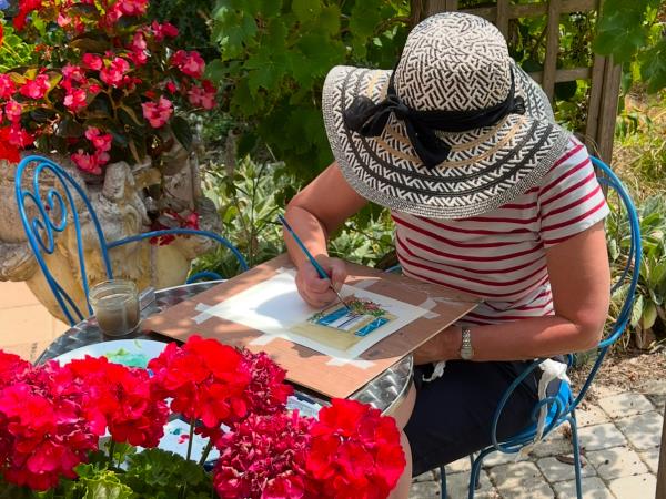 Watercolour painting vacation in France