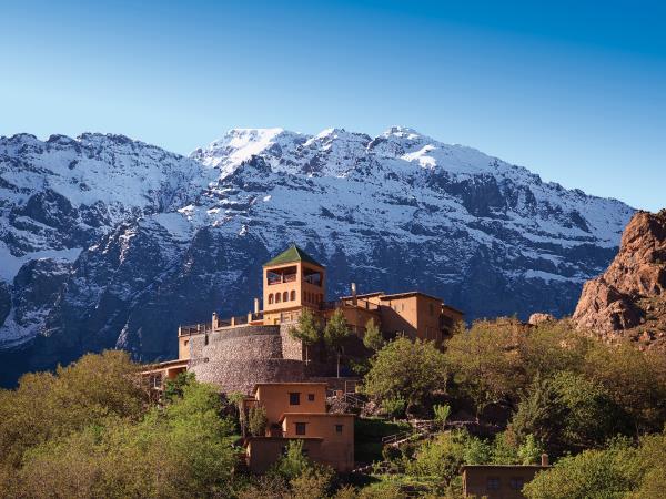 Winter trekking in the High Atlas Mountains Morocco