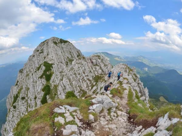 Hiking vacation in the Transylvanian Alps, Romania
