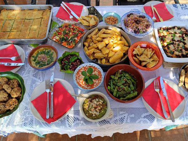 Vegan holiday in Greece, cooking and food