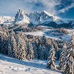 Cross country skiing holidays in the Dolomites