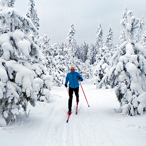 Cross country skiing in Finland