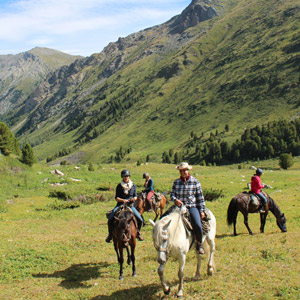 Horse riding in Kazakhstan