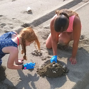 Family turtle conservation in Costa Rica