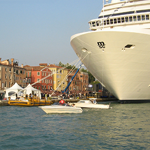 Overtourism caused by large cruise ships