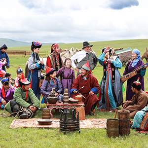 Mongolian steppe & its people