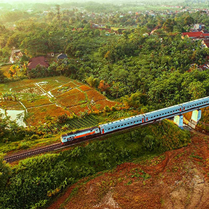 Java rail holidays in Indonesia