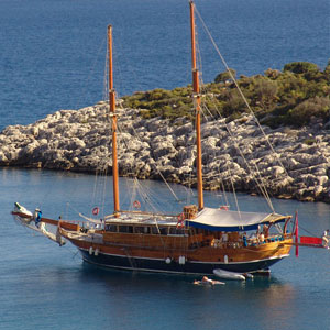 Gulet cruising in Turkey