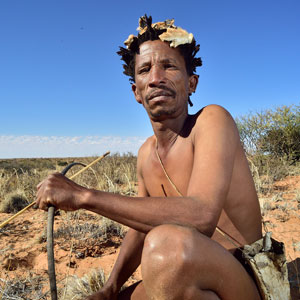 Hunting with the San people in Namibia