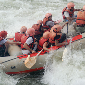 White water rafting on the Nile