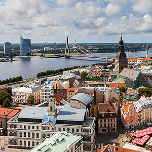 Riga, the capital of Latvia
