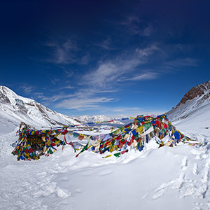 Crossing the Thorong La pass