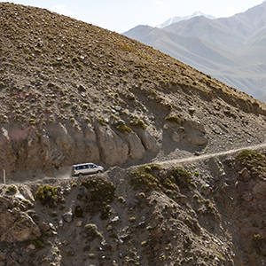 Pamir Highway in Tajikistan