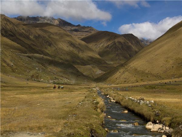 High Inca trail trek in Peru