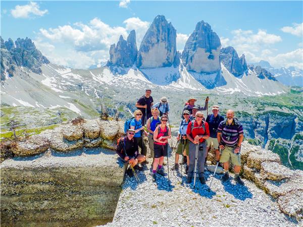 Dolomites walking vacation in Italy
