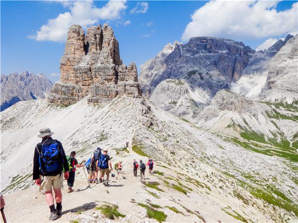 Dolomites walking vacation in Italy