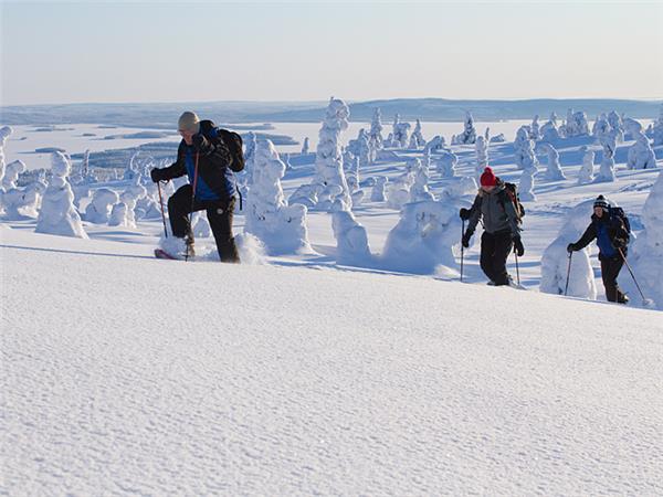 Finland snowshoeing vacation