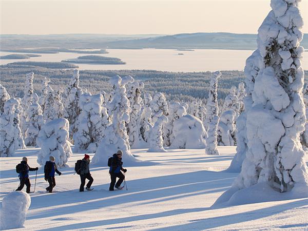 Finland snowshoeing vacation
