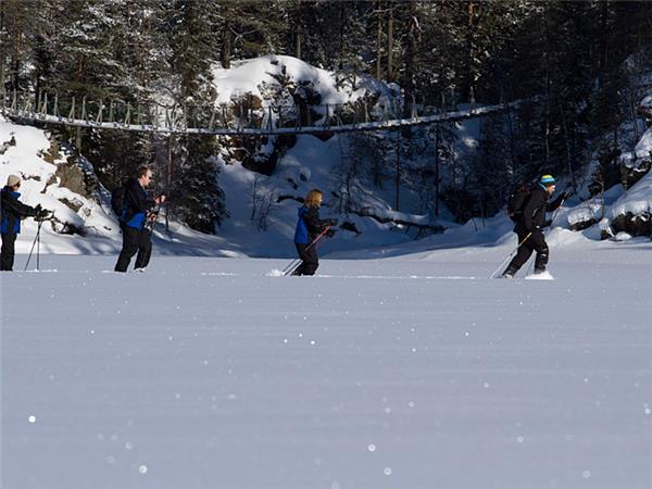 Finland snowshoeing vacation