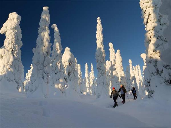 Finland snowshoeing vacation