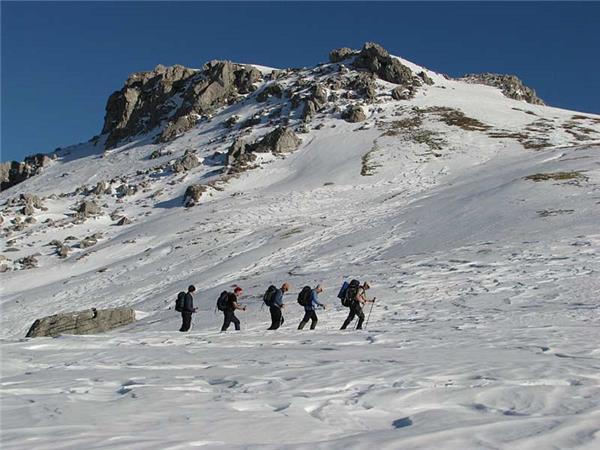 Bosnia snowshoeing vacation
