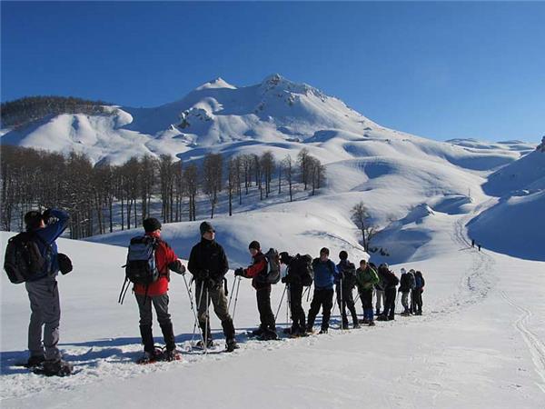 Bosnia snowshoeing vacation