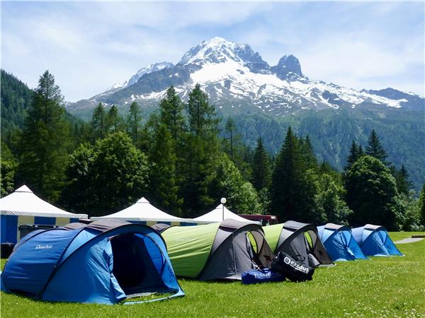 Mont Blanc camping holiday