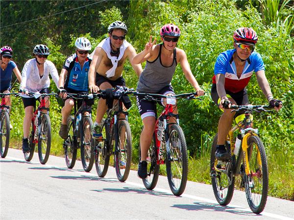 Vietnam biking vacation, small group