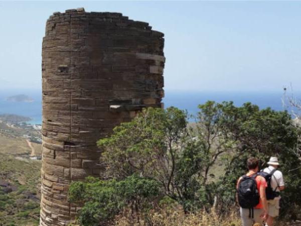 Andros trail walking vacation in Greece