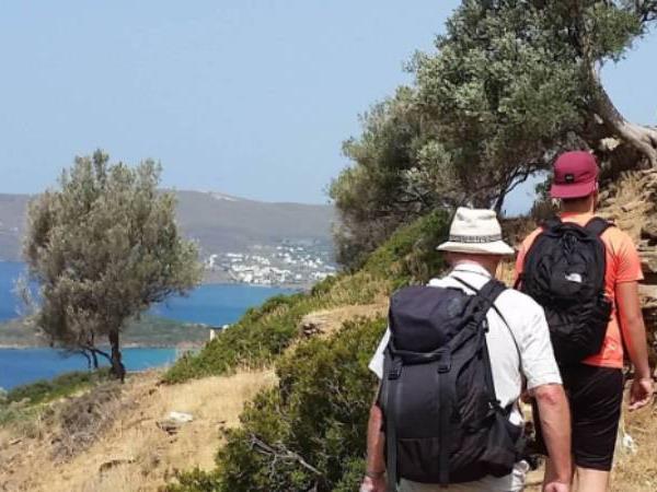 Andros trail walking vacation in Greece