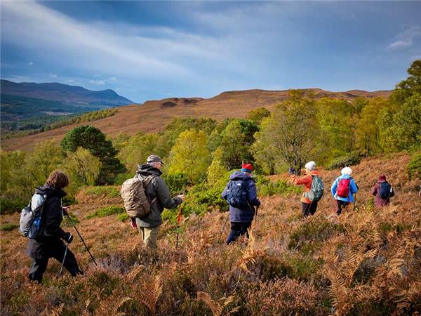 Autumn walking vacation in the Scottish Highlands
