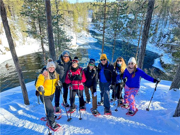 Finland winter activity vacation & Northern Lights