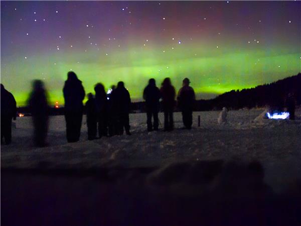 Finland winter activity vacation & Northern Lights