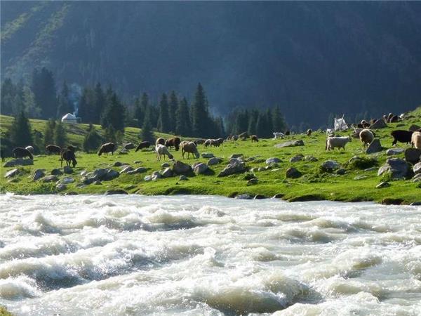 Walking in Kyrgyzstan vaction