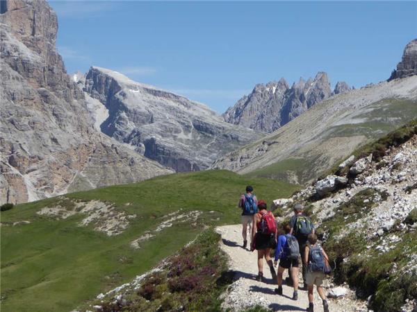 Italy hiking vacation in the Dolomites